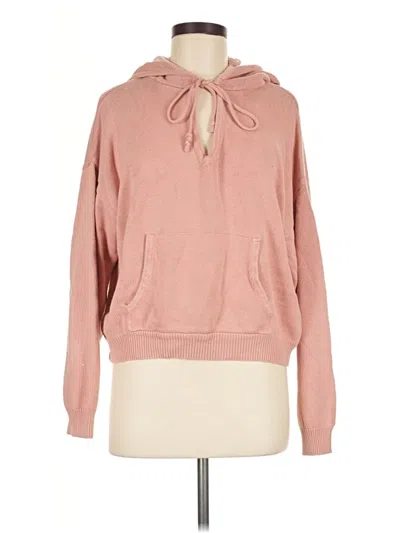 Pre-owned Honey Punch Long Sleeve Top Pink Cowl Neck Tops