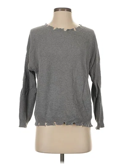 Pre-owned Honey Punch Long Sleeve T-shirt In Gray