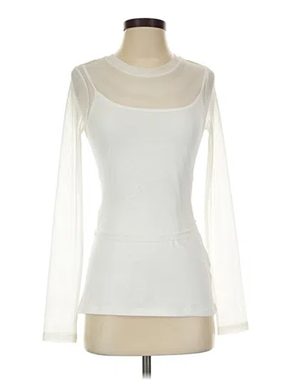 Pre-owned Honey Punch Long Sleeve T-shirt In Ivory