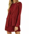 Honey Punch Power Hour To Happy Hour Striped Blazer In Wine In Red