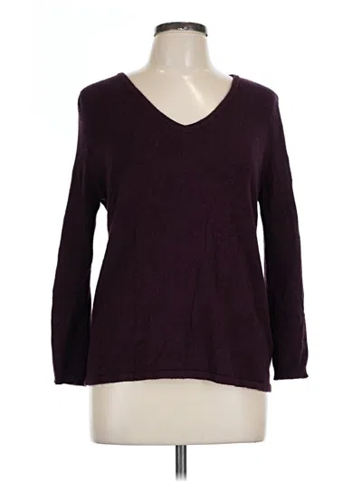 Pre-owned Honey Punch Pullover Sweater In Burgundy