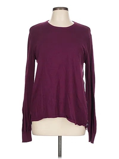 Pre-owned Honey Punch Pullover Sweater In Burgundy