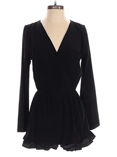 Pre-owned Honey Punch Romper In Black