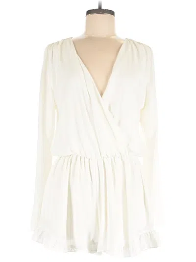 Pre-owned Honey Punch Romper In White
