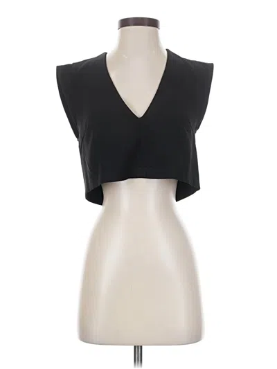 Pre-owned Honey Punch Sleeveless Blouse In Black