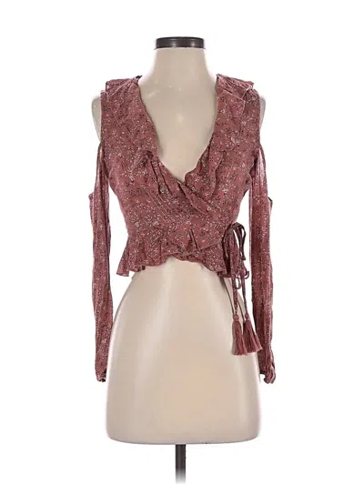 Pre-owned Honey Punch Sleeveless Blouse In Brown