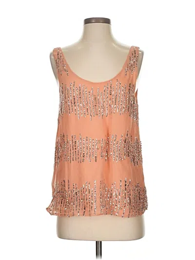 Pre-owned Honey Punch Sleeveless Blouse In Orange