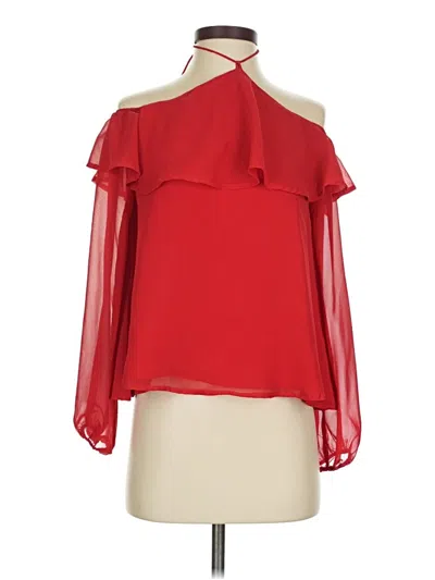Pre-owned Honey Punch Sleeveless Blouse In Red