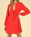 Honey Punch Start The Party Dress In Red In Red
