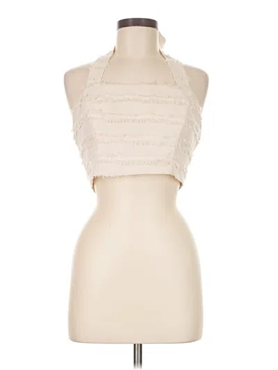 Pre-owned Honey Punch Tank Top Tan Halter Neckline Tops