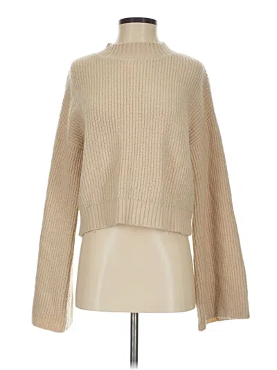 Pre-owned Honey Punch Turtleneck Sweater In Tan