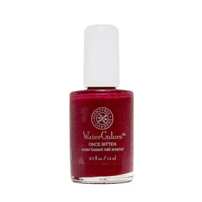 Honeybee Gardens Watercolors Nail Enamel In Bright Radish Red Shimmer