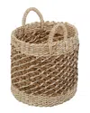HONEY-CAN-DO HONEY-CAN-DO NATURAL TEA STAINED LARGE WICKER STORAGE BASKET WITH HANDLES