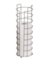 HONEY-CAN-DO HONEY-CAN-DO SATIN NICKEL CAGE WIRE FREESTANDING 4 ROLL TOILET PAPER HOLDER