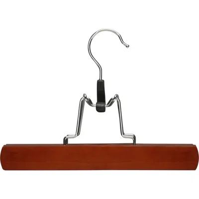 Honey-can-do Wood Pant Clamp Hanger In Brown