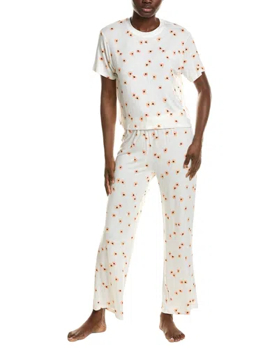 Honeydew 2pc All American Jersey Pajama Set In White