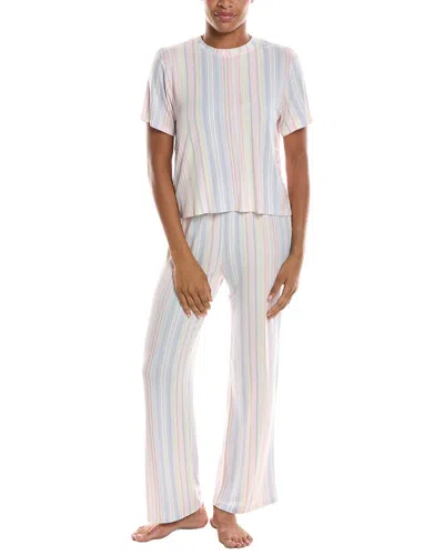 Honeydew 2pc All American Jersey Pajama Set In White