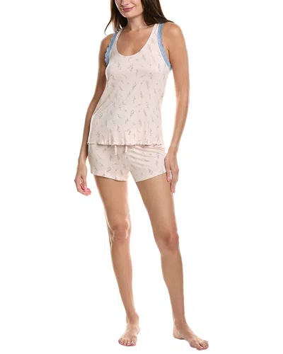 Honeydew 2pc All American Pajama Short Set In White