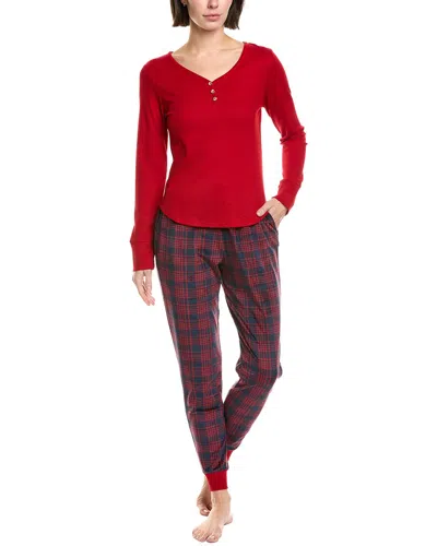 Honeydew 2pc Apres-ski Pajama Set In Red