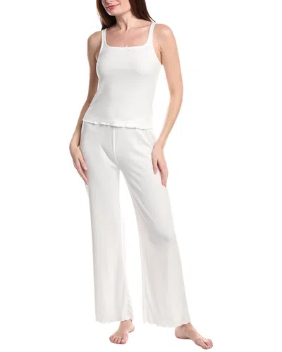 Honeydew 2pc Blissful Tank & Pant Pajama Set In White