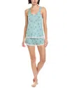 Honeydew 2pc Dream Team Pajama Short Set In Green