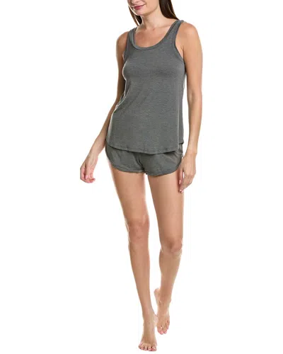 Honeydew 2pc Good Times Shortie Set In Gray