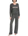 Honeydew 2pc Merry & Bright Lounge Set In Black