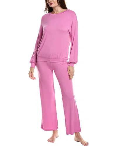 Honeydew 2pc Play It Cool Lounge Set In Pink