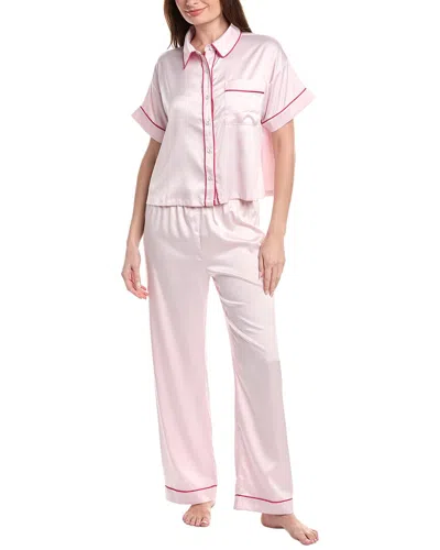 Honeydew 2pc Retreat Short Sleeve Pajama Set In Pink