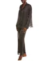 Honeydew 2pc Sheer Bliss Sleep Set In Black