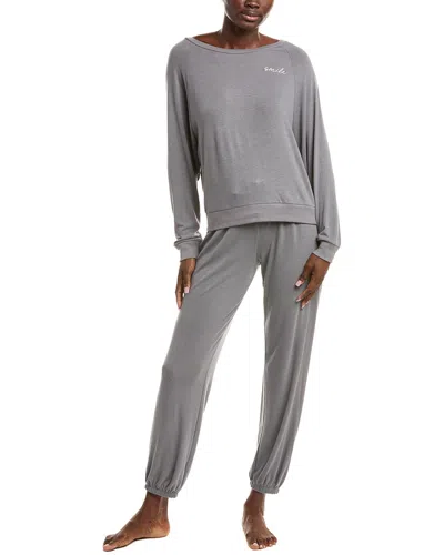Honeydew 2pc Star Seeker Brushed Jersey Lounge Set In Gray
