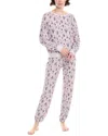Honeydew 2pc Star Seeker Brushed Jersey Lounge Set In Gray