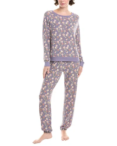 Honeydew 2pc Star Seeker Brushed Jersey Lounge Set In Purple