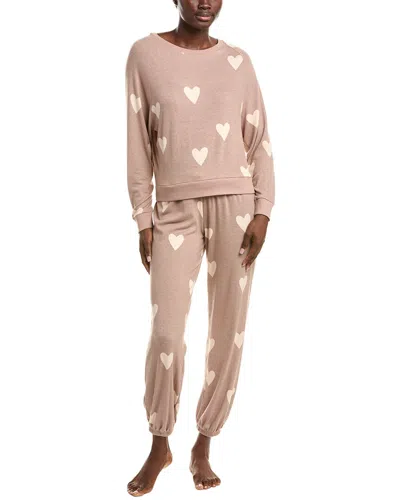 Honeydew 2pc Star Seeker Lounge Pant Set In Brown
