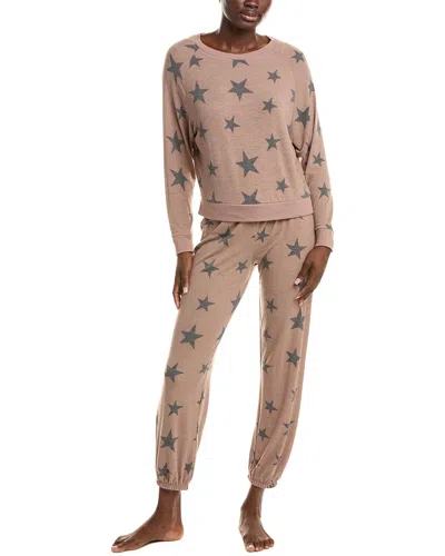 Honeydew 2pc Star Seeker Pajama Pant Set In Pink
