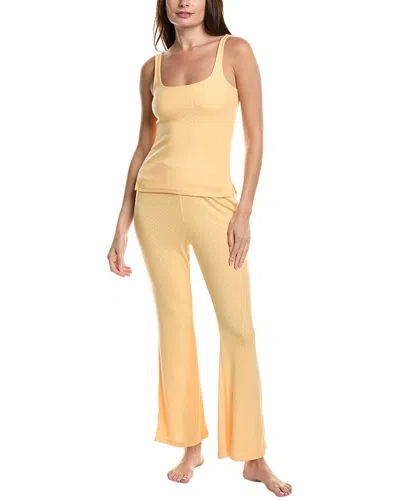 Honeydew 2pc Summer Lovin' Lounge Set In Yellow