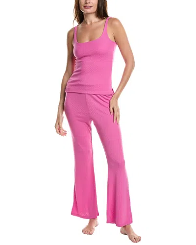 Honeydew 2pc Summer Lovin' Lounge Set In Pink