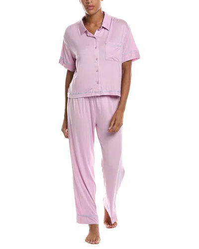 Honeydew 2pc Sweet Solstice Short Sleeve Pajama Set In Pink
