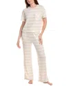 Honeydew 2pc Take It Easy T-shirt Pant Set In Neutral