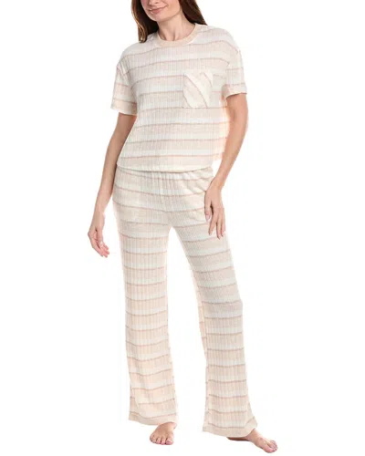 Honeydew 2pc Take It Easy T-shirt Pant Set In White