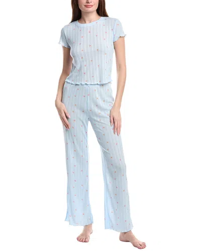 Honeydew 2pc T-shirt & Pant Pajama Set In Blue