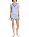 Honeydew 2pc Wind Down Shortie Set In Blue