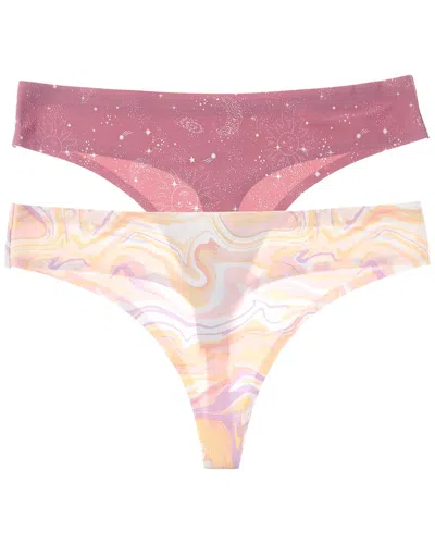 Honeydew 2pk Skinz Thong In Pink