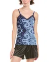 Honeydew Aiden Micro & Lace Cami In Blue