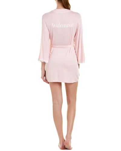 Honeydew All American Bridesmaid Robe In Pink