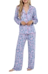 Honeydew All American Long Sleeve Jersey Pajamas In Moonstruck Stars