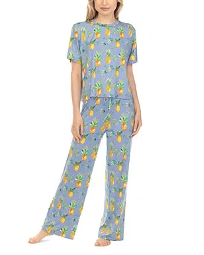 Honeydew All American Pajama Set In Newport Pineapple