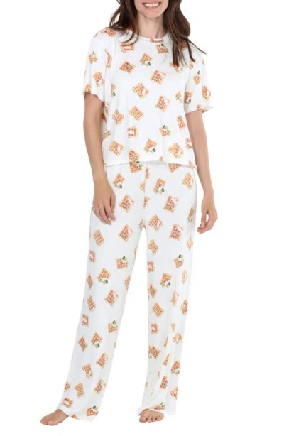 Honeydew All American Pajamas In White