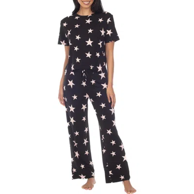 Honeydew All American Pajama Set In Black Stars