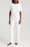 Honeydew All American Pajamas In Ivory Ditsy